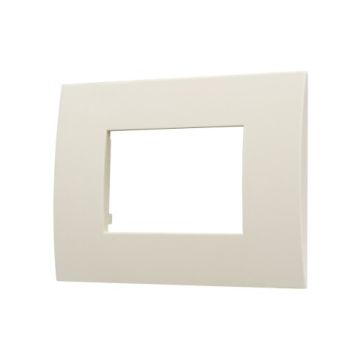 Plaque plastique ETTROIT VA83309, série Venus 3P, couleur sable, compatible avec Vimar Arke